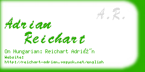 adrian reichart business card